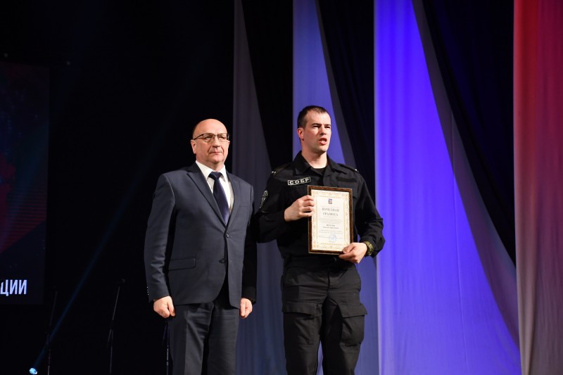 Председатель Ивановской гордумы Александр Кузьмичёв посетил торжественное мероприятие в честь юбилея войск правопорядка и Росгвардии